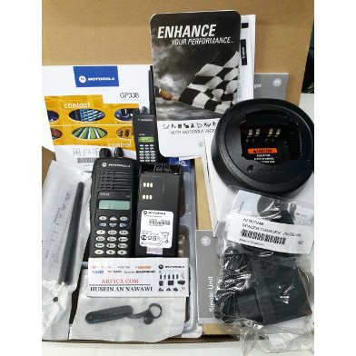 HT MOTOROLA GP 338 VHF ORIGINAL GARANSI RESMI Limited