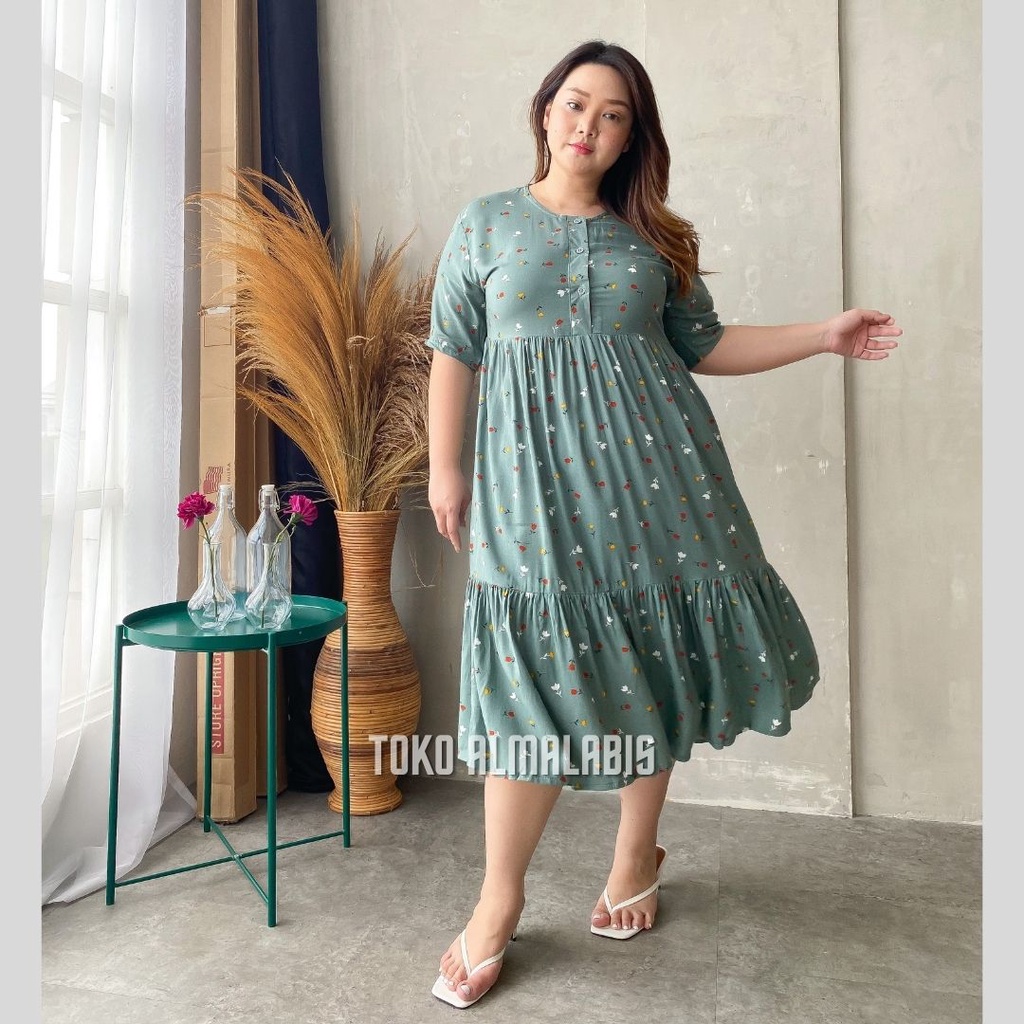 Eilony Dress Kekinian Daster Busui Rayon Daster Korea Jumbo