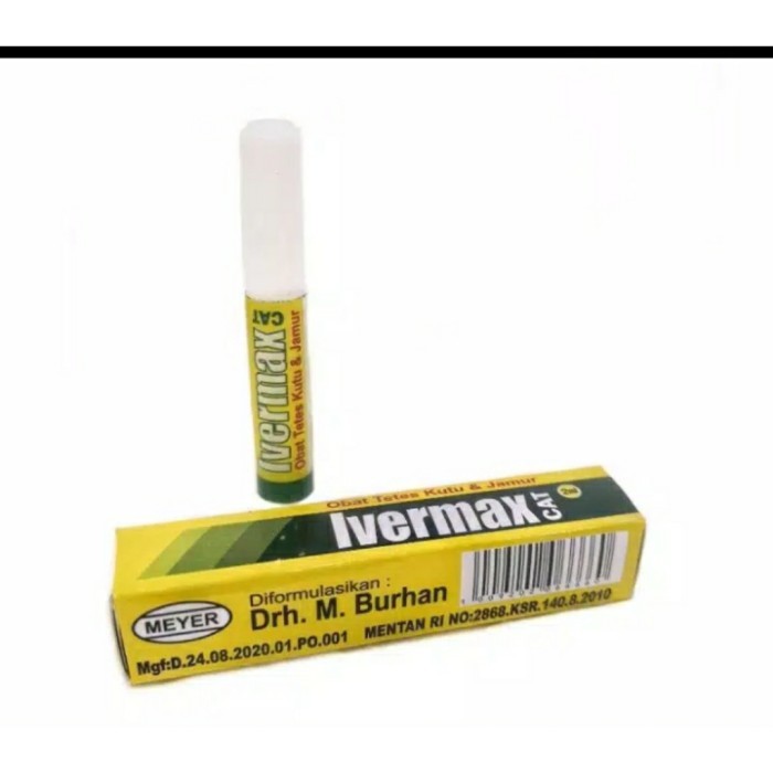 IVERMAX Obat Tetes Kutu Jamur Scabies Demodex Kucing cat