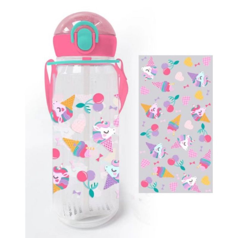 BOTOL MINUM ANAK MOTIF KARAKTER CAR BPA FREE A-1125 400ml