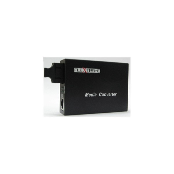 Flextreme FL-8110GSA-11-20-AS Media Converter 10/100/1000 Mbps to 1000LX, Single-Mode 20 Km, SC