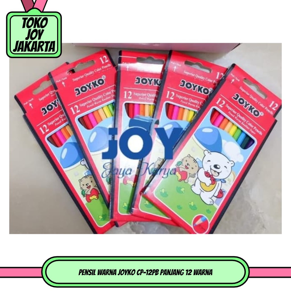 

Pensil Warna Joyko CP-12PB Panjang 12 Warna