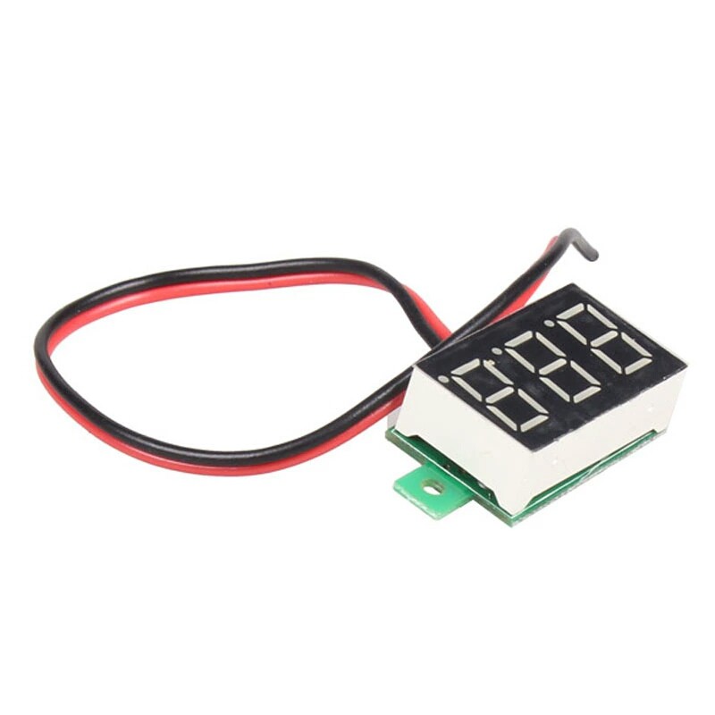 Digital Voltmeter Mini Tanpa Frame 4,5-32 V DC 2 kabel