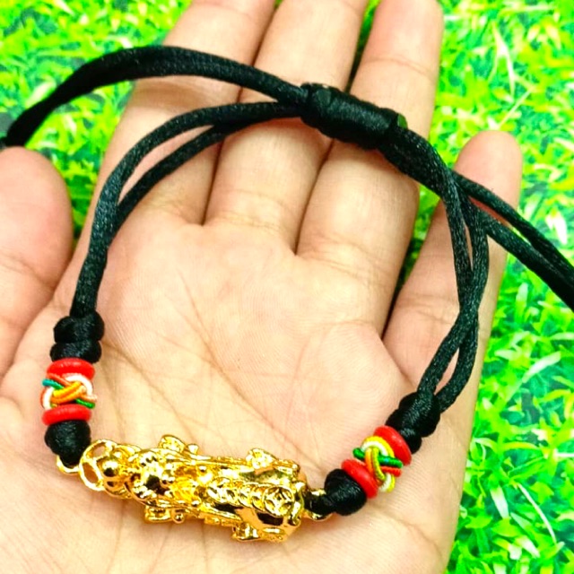 Gelang tangan wanita lapis emas // gelang tangan tali pixu //gelang pixu lapis emas