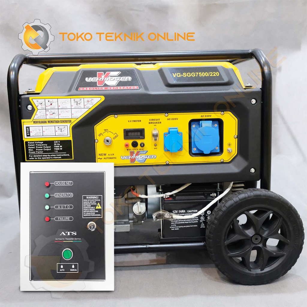 GASOLINE GENERATOR / GENSET - 7500 WATT - OTOMATIS - VERMOGEN