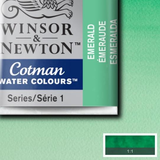 

➧ Winsor Newton Cotman Half Pan Watercolour Cat Air Refill PART 02 - EMERALD ♠