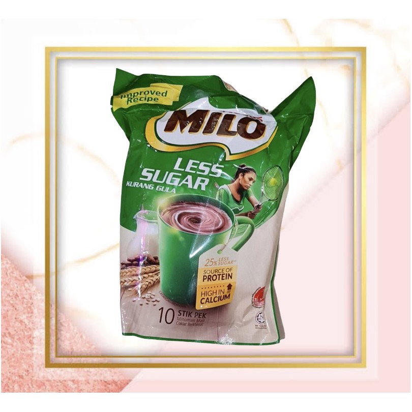 

Nestle Milo 3in1 Less Sugar / Kurang Gula 10 x 27 Gram