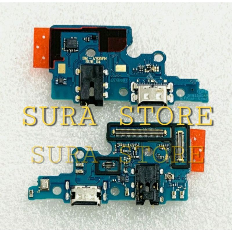 PCB Konektor Cas connector Charger Samsung Galaxy A70 A705 Original