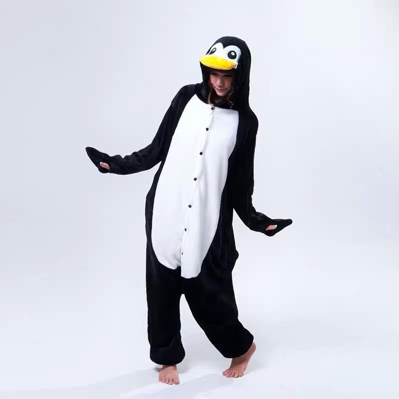 KOSTUM PENGUIN ONESIE PIYAMA COSPLAY BAJU TIDUR