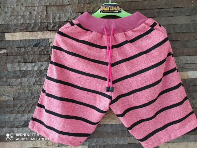 CELANA PENDEK PRIA DEWASA CELANA PRIA SANTAI BAHAN ADEM MOTIF GARIS CELANA KOLOR MURAH
