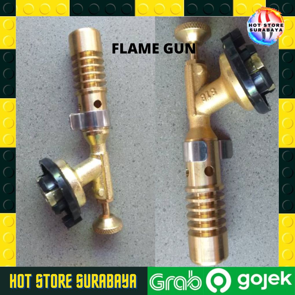 Flame gun gas torch blow torch kepala las kuningan ricas 818 LARGE MEDIUM dual api Gas Torch Flame Gun Blow Torch Portable Kepala Las Manual Full Tembaga KUNINGAN733