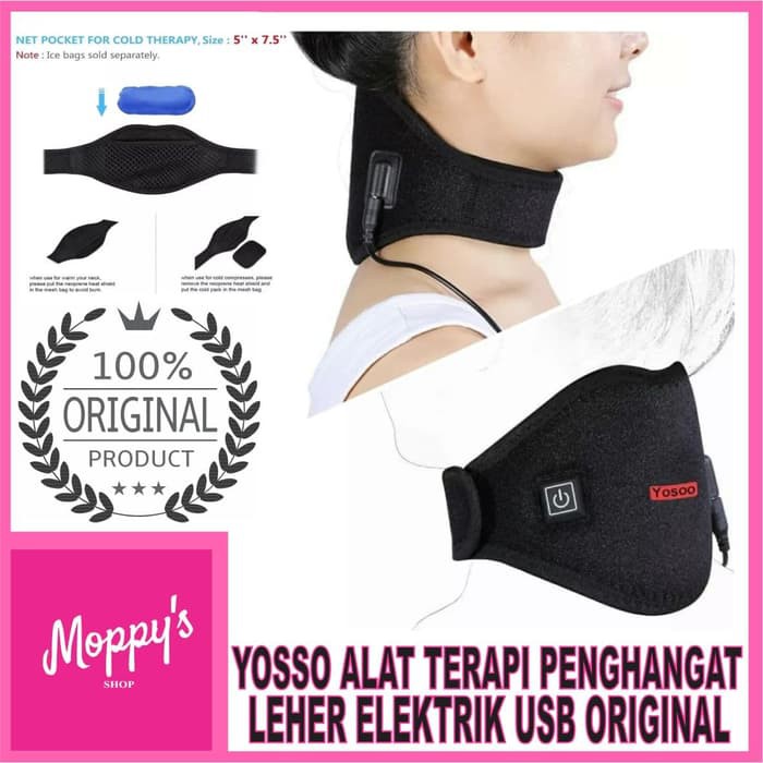 Yosso alat terapi penghangat leher elektrik usb original
