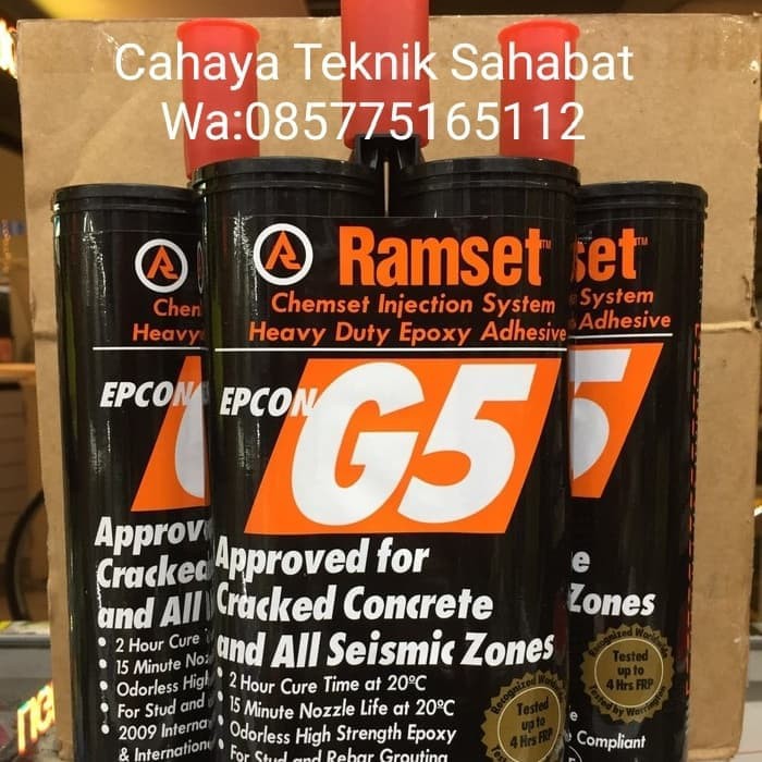 Ramset g5 chemical epoxy ramset epcon g5 epoxy