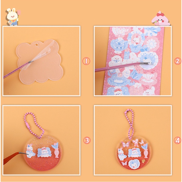 Dpp-69 / 103 / 133 / 174PCS / Set Stiker Kartun Anak Perempuan Lucu DIY