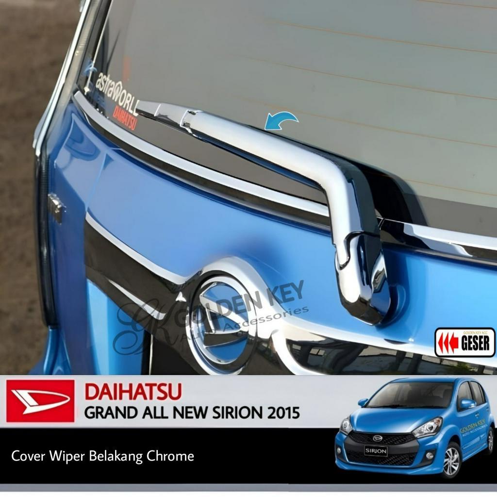 JSL Cover Wiper Grand All New Sirion 2015 Rear Wiper Cover Chrome