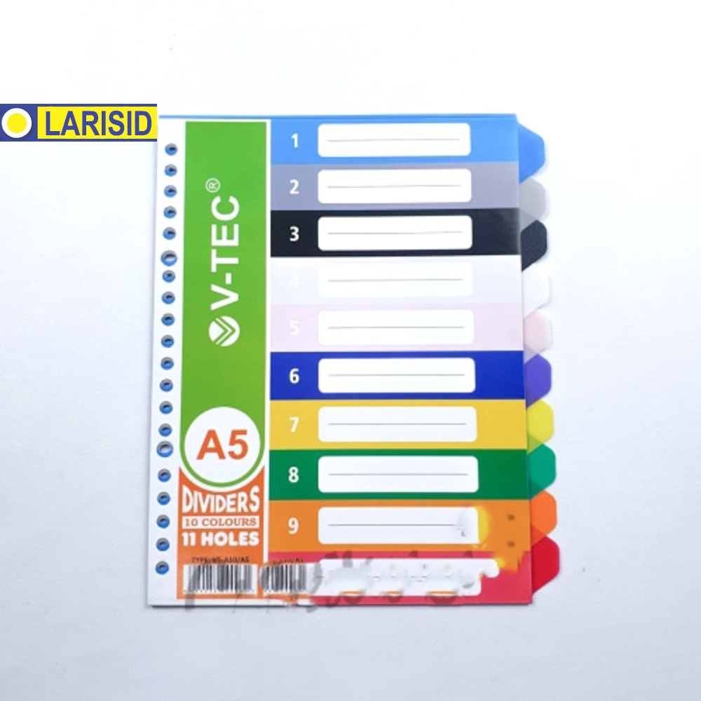 

PEMBATAS BINDER LOOSE LEAF DIVIDER V-TEC A5 B5