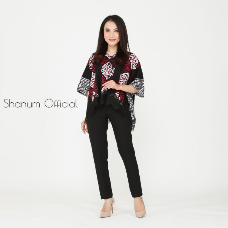 Bluose SONGKET Batwing Batik Lace Jumbo/BLOUSE TENUN/Atasan Batik Modern Couple Cantik Soft Kekinian