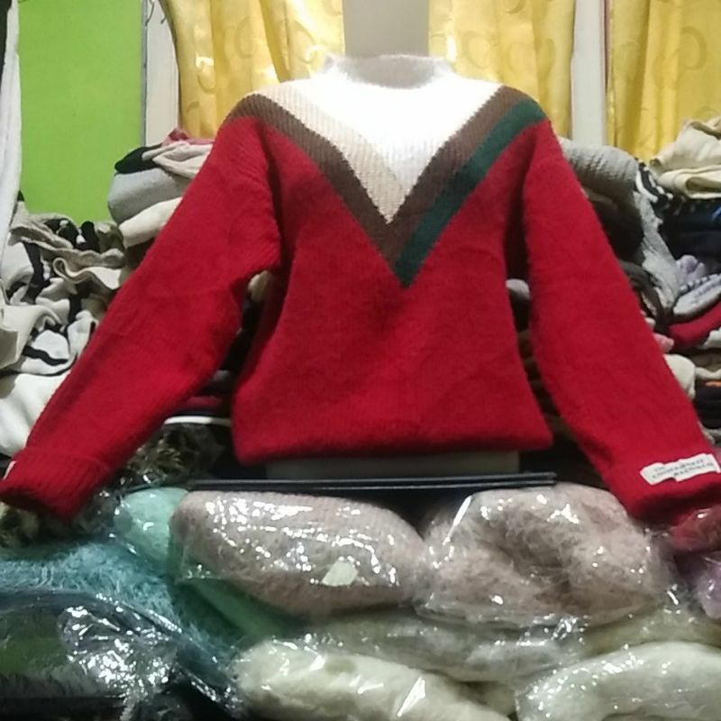 switer bulu tebal lembut