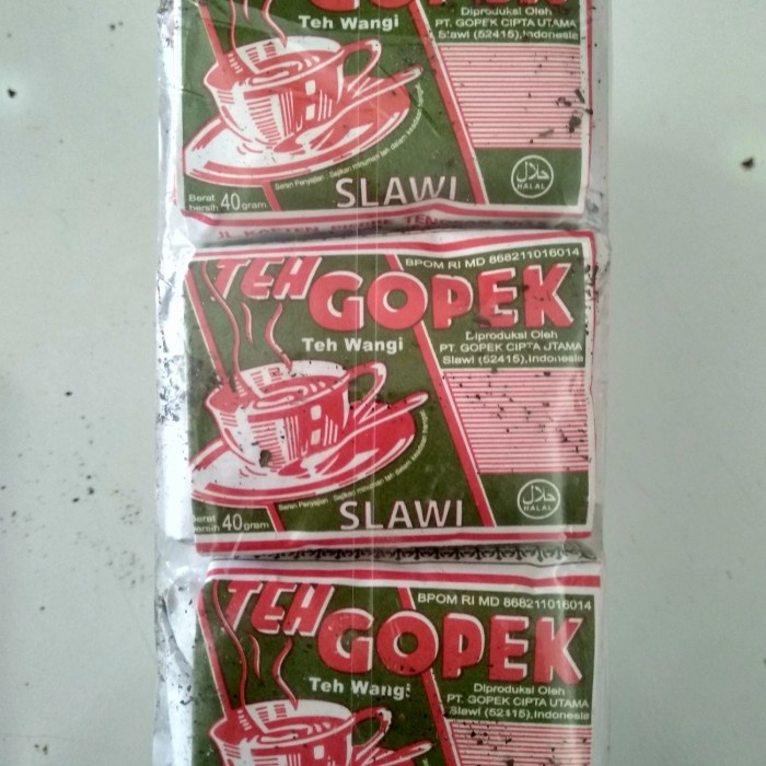 

(BISA COD) Teh Gopek Slawi /Teh Tubruk Gopek 10 x 40gr MURAH!!