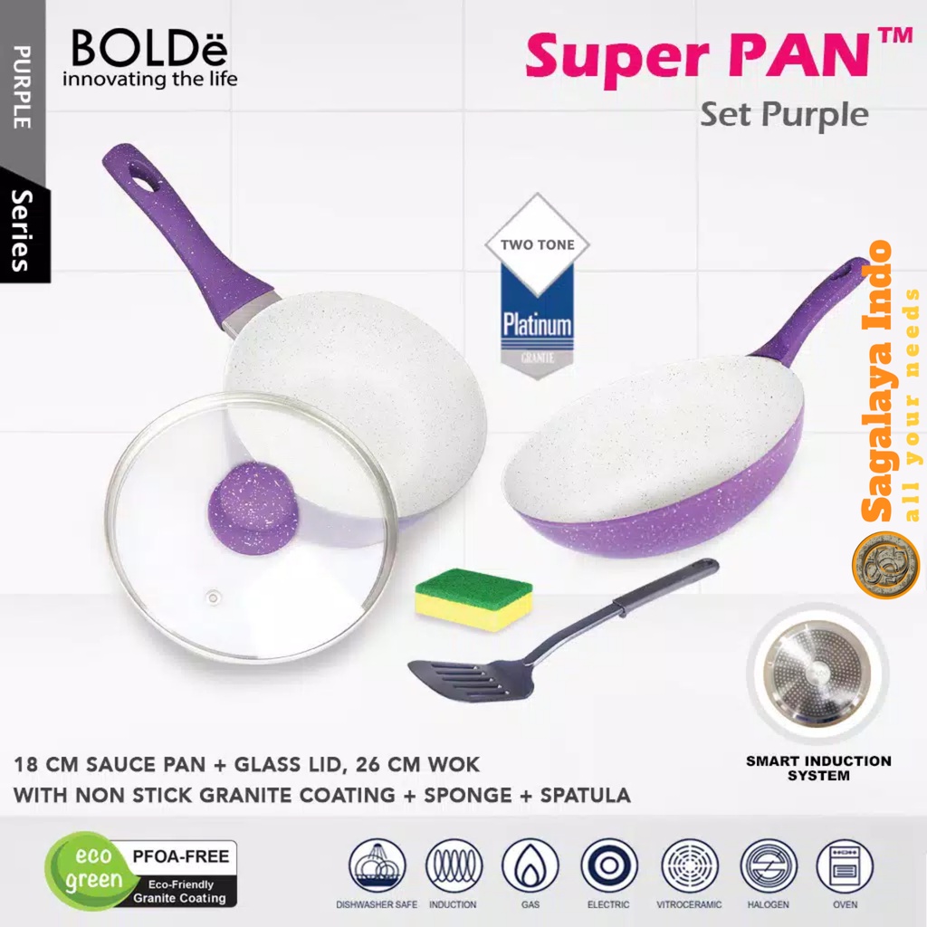 Wajan Panci Set 2in1 Bolde Penggorengan