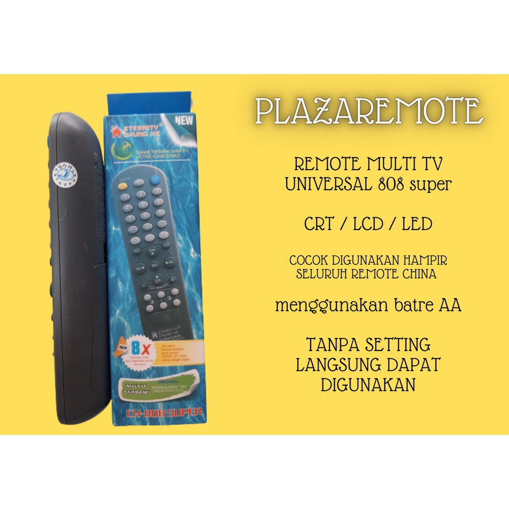 remote tv tabung multi khusus remote china tv