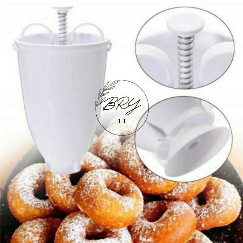 BRY11 - Cetakan DONAT di Tekan Alat Pembuat Donat Drop Donut Maker Tool Adonan Donat high quality