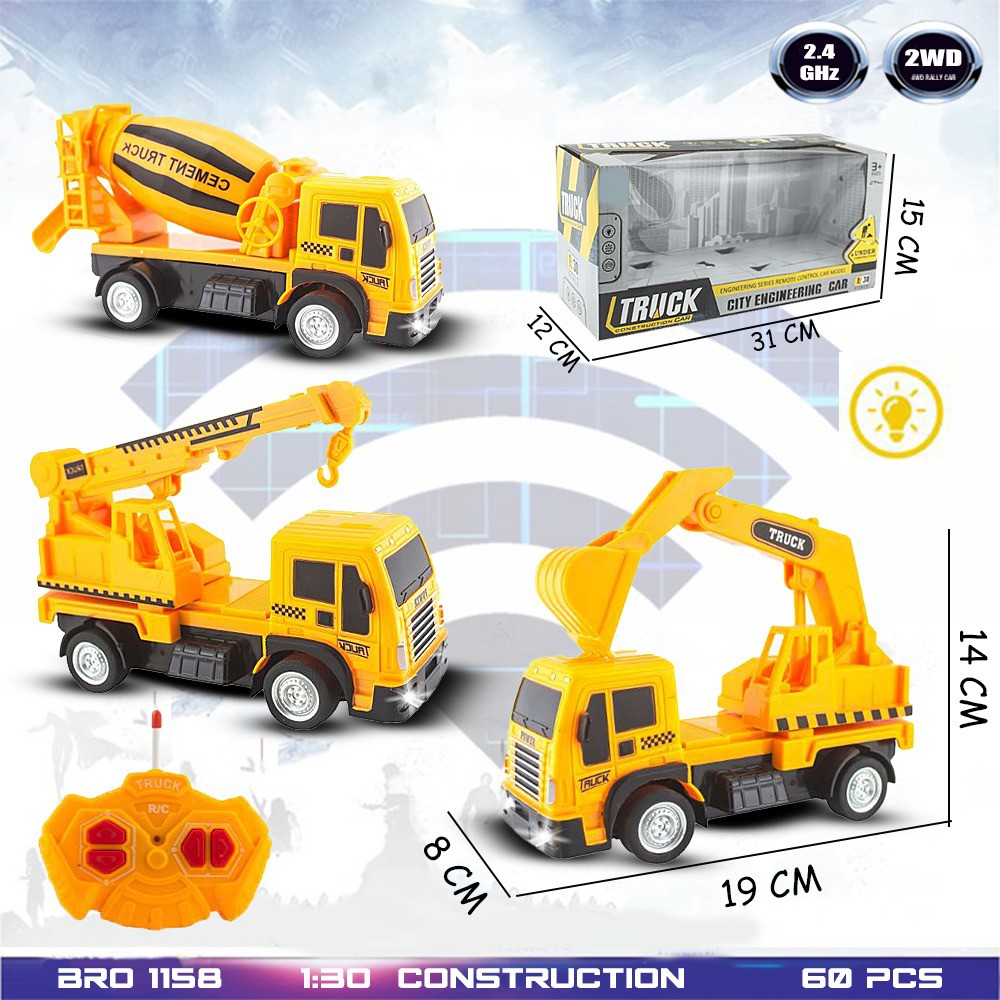 Mobil Remote Control Mainan Anak Mobil Mobilan RC Crane Molen Belko BRO1158