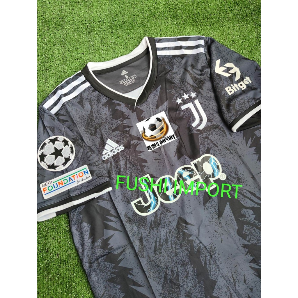 Jersey Baju Bola Juventus Away Full Patch 2022 2023 Grade Ori