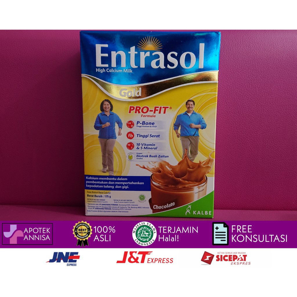 

Entrasol Gold Rasa Coklat 175 gr