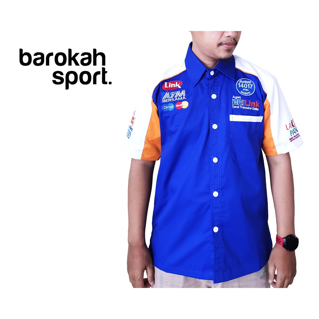 KEMEJA BRI/KEMEJA BRILINK/BAJU BRILINK/KEMEJA KERJA