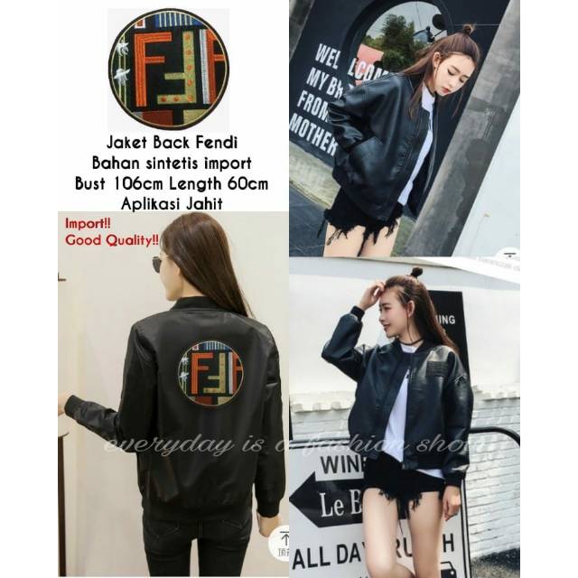 NIC Jaket Black Fendi