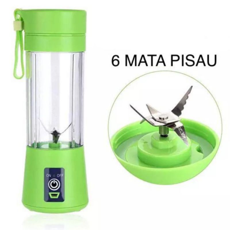 Juice Blender Mini Portable And Rechargeable USB Model HM-03