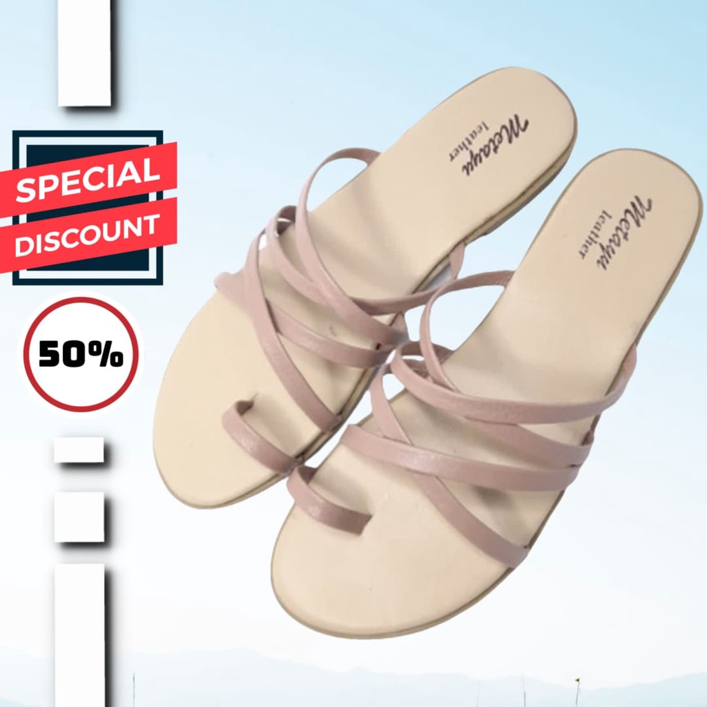 Sandal Wanita Teplek Tali silang Sofia Amazara / Sendal Wanita / Sandal Cewek / Slop Wanita / Slop C