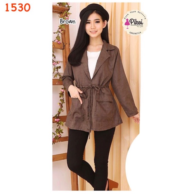 Blazer wanita murah / blazer inner cantik / blazer polos murah / blazer kantor wanita katun / 1530