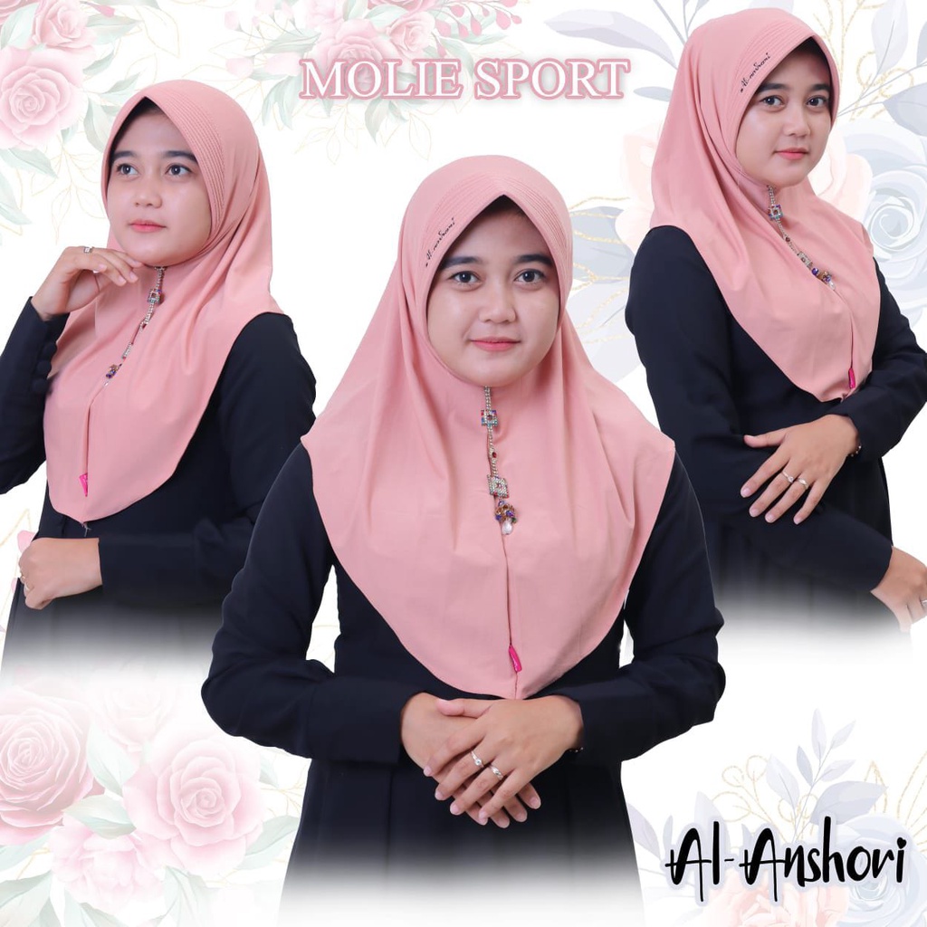 Al Anshori Hijab Instan Molie Sport