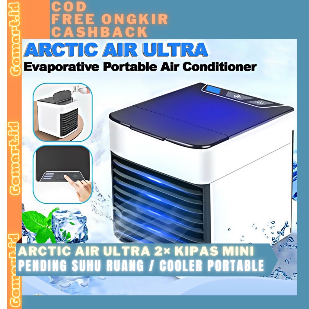 ARCTIC AIR Ultra 2X Kipas Mini AC Cooler Portable / Pendingin Suhu Ruang / Kipas Kenceng Quality