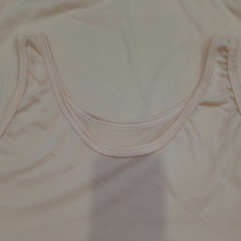 Big Size Tangtop/tank top Kaos dalam singlet Perempuan / Cewe Wanita JUMBO XXL & XXXL SIZE BESAR-Peach