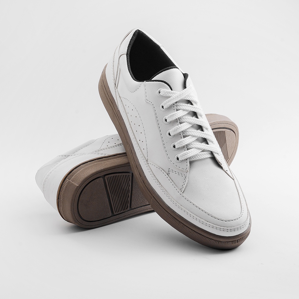 JOSE WHITE GUM |ManNeedMe x ARF| Sepatu Sneakers Pria Casual Shoes ORIGINAL