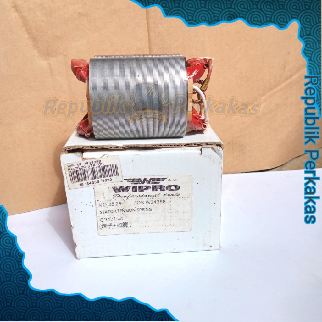 Wipro Stator W3435B / Pel / Gulungan Sepul Untuk Mesin Gerinda Wipro W3435B