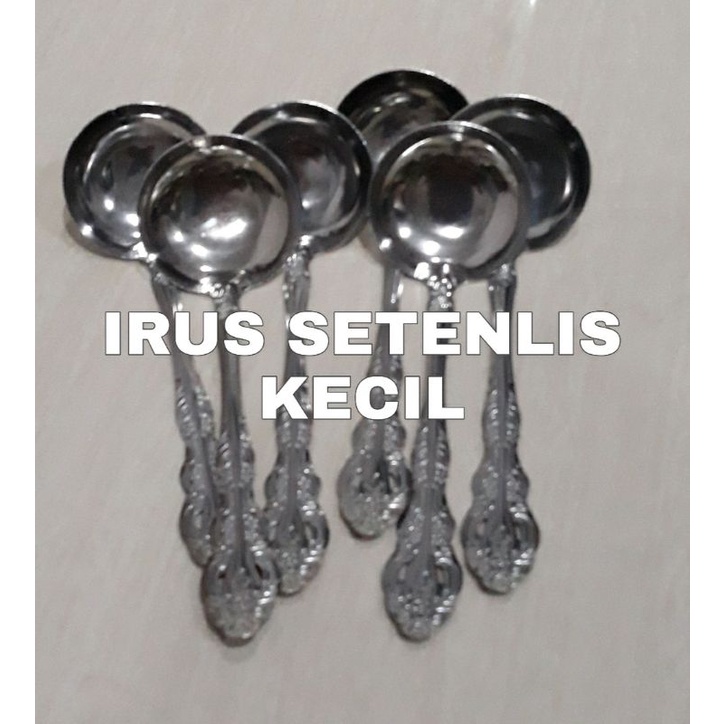 SENDOK /IRUS KECIL STAINLESS/IRUS PARASMANAN ANTI KARAT