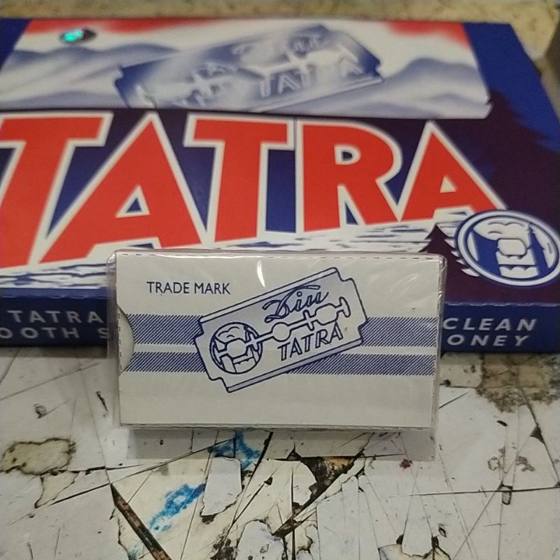 silet tatra per box kecil, isi 10 silet.