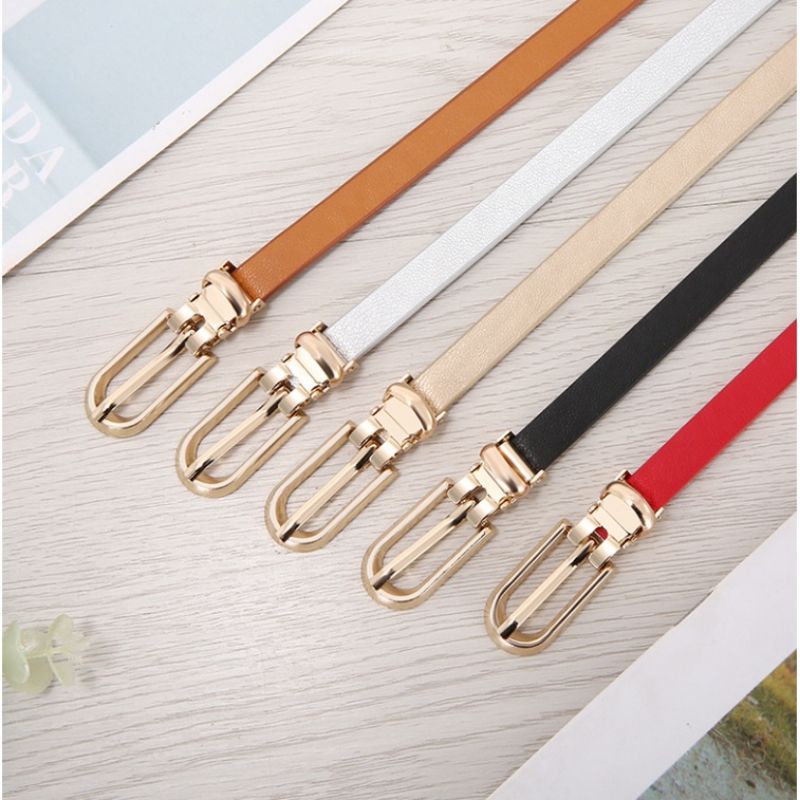 Ikat Pinggang Gesper Belt Kecil Wanita Bahan Kulit PU / Tali Pinggang Wanita / Gesper