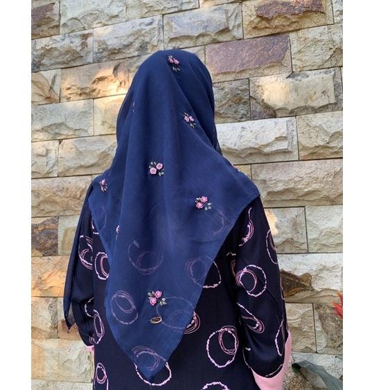 Siap Kirim.. Paris sulam kode 8 / Hijab sulam paris