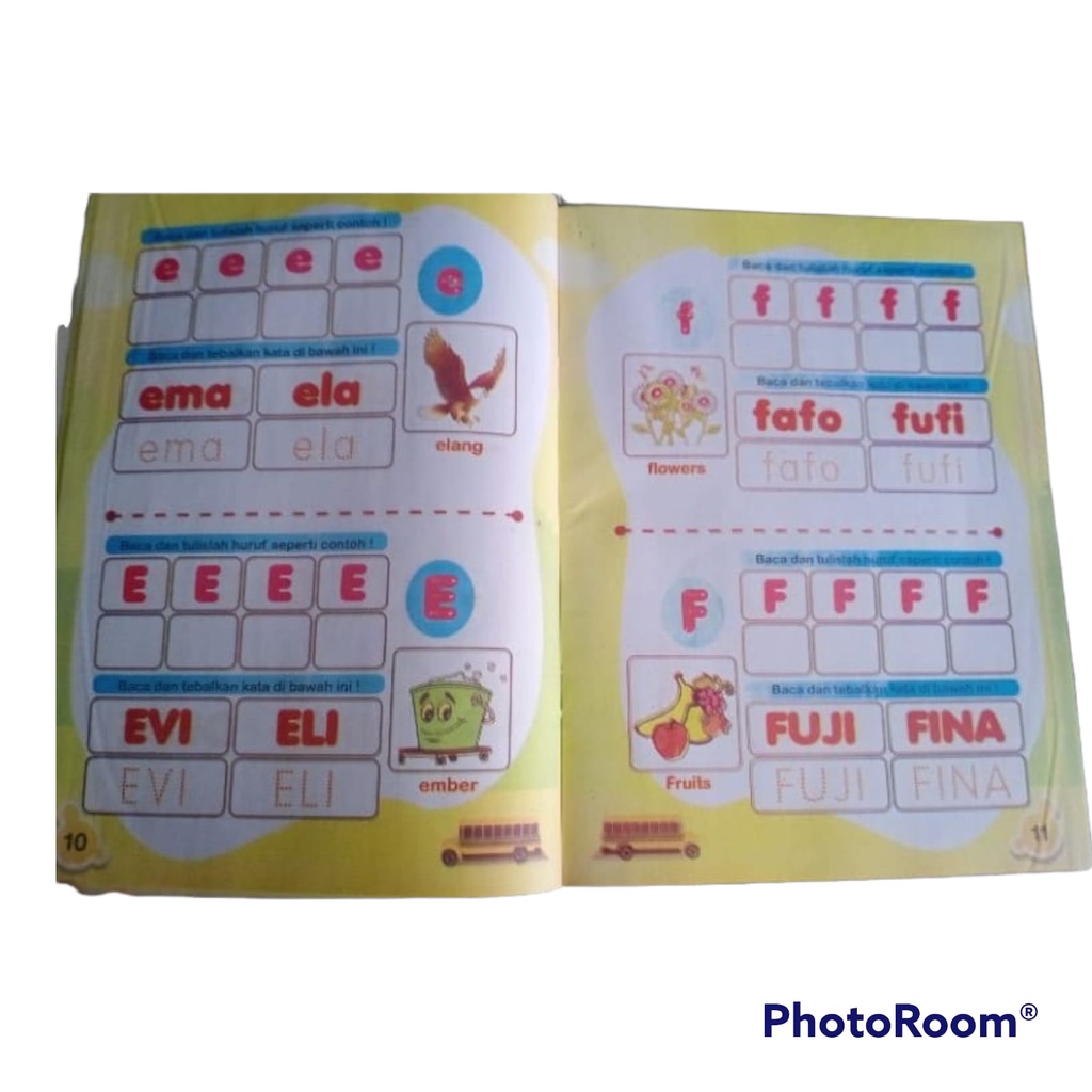 Buku Anak Mengenal Dan Menulis Abjad Angka Untuk TK / Pra TK (SDO)