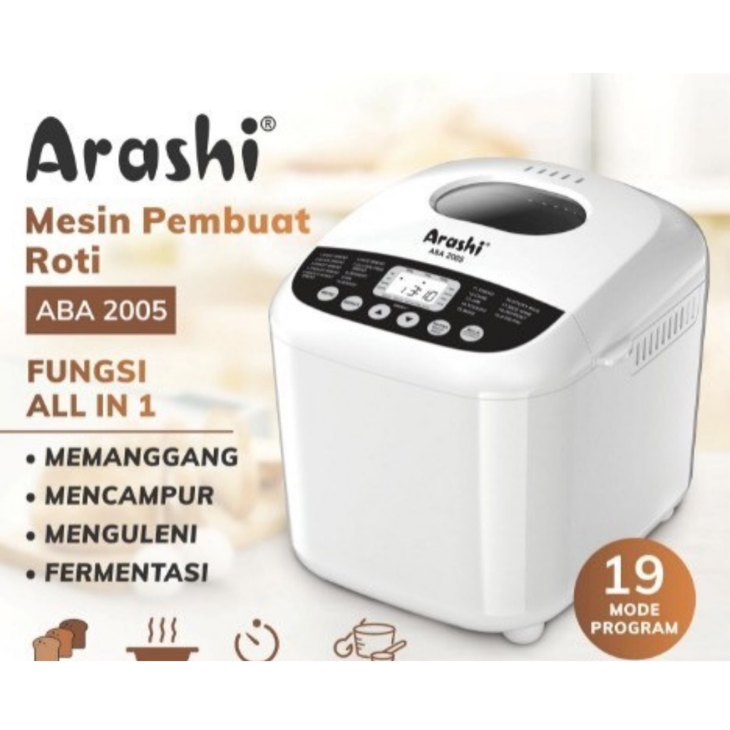 Arashi Bread Maker ABA 2005 Mesin Pembuat Roti ABA2005