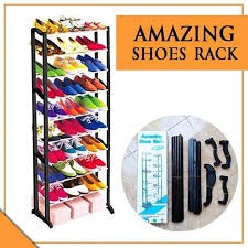 RAK SUSUN SEPATU 10 TINGKAT (AMAZING PORTABLE SHOE RACK)