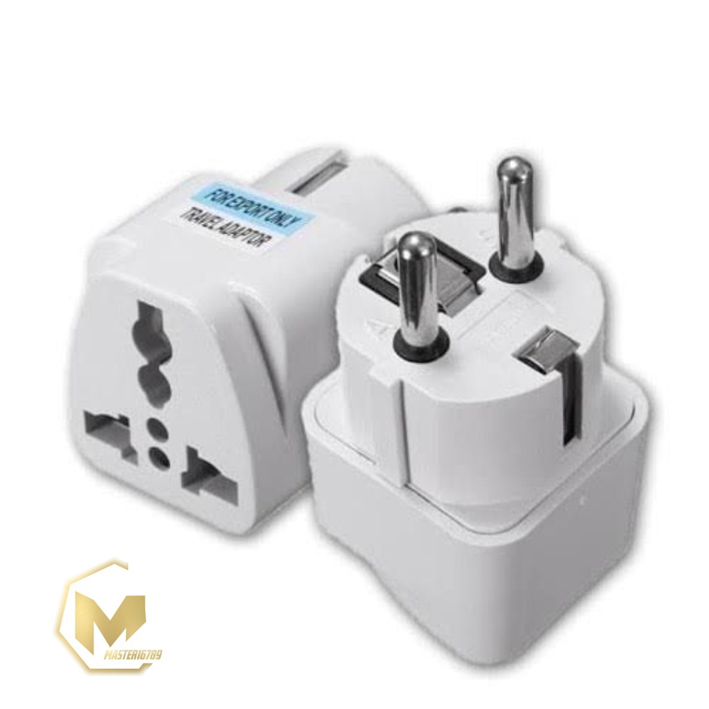 STEKER Adaptor Travel Charger / Sambungan Charger Kaki 3 ke Kaki 2 / EU KR Plug Adapter Converter MA2403