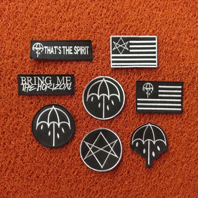 PATCH BORDIR SATU PAKET BMTH ISI 8pcs TERMURAH