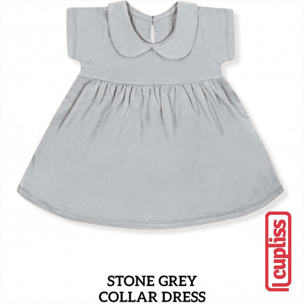 Little Palmerhaus Collar Dress Warna Stone Grey