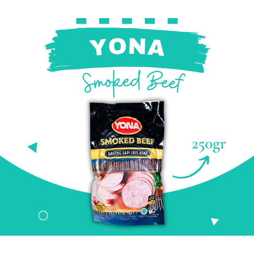 

ADDRIELLA Yona Smoked Beef 250gr | Yona/Frozenfood/Frozenfood Murah